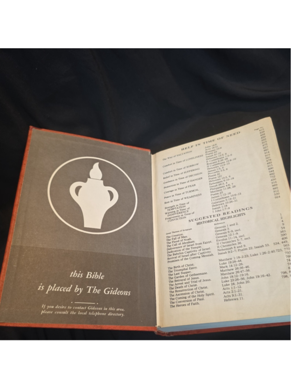 The Gideons Holy Bible Hardcover Christian Collectible Religious Book - Picture 7 of 7